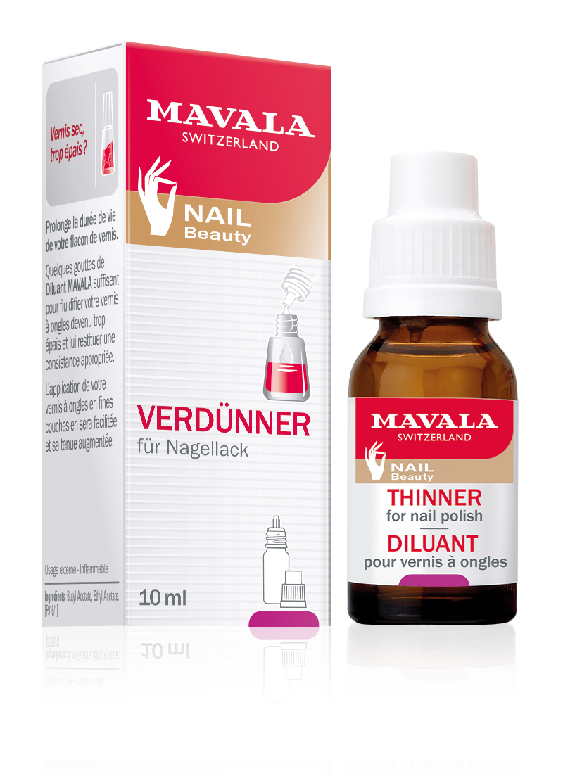 MAVALA Verdünner  -  Wenige Tropfen verdünnen verdickten Nagellack  -  Vegan